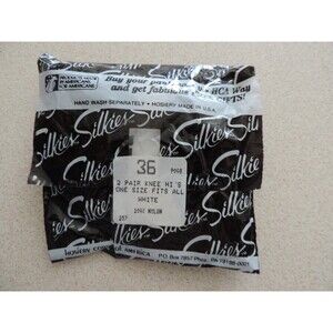 Silkies Knee Hi's (2 pair/pkg) - White ~ One Size Fits All